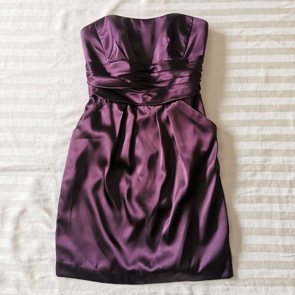 David's Bridal Dress (plum) - Picture 4 of 9